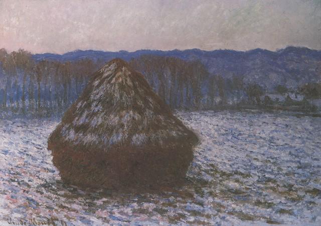 Claude Monet - Haystacks [2]: Artist: Claude Monet - Title: Haystacks [2] - Medium: Fine Art Reproduction Giclee on Canvas - Image Size: Approximately 22.5 inches x 32 inches - Unframed on Unstretched Canvas - Biography: Claude Mo