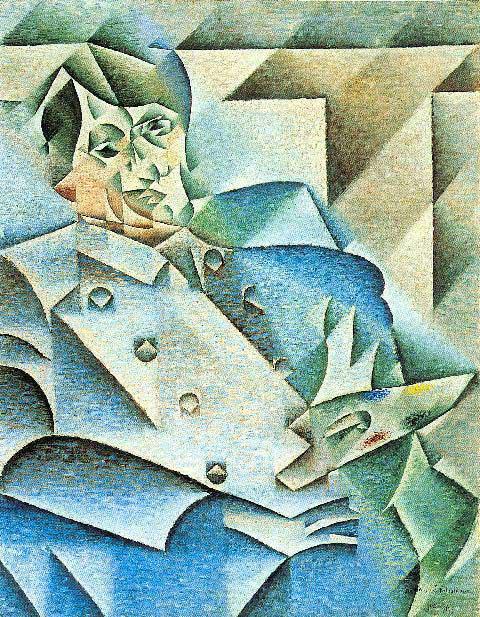Juan Gris - Homage To Pablo Picasso: Artist: Juan Gris - Title: Homage To Pablo Picasso - Medium: Fine Art Reproduction Giclee on Canvas - Image Size: Approximately 20 inches x 15.5 inches - Unframed on Unstretched Canvas - Biography: Jo