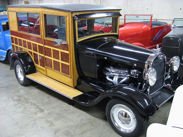 1931 Ford Woody!!: "Here's a Woody that would be at home on a Beach Boys album cover! This is a one-of-a-kind, total custom hot rod Woody! 350 V8, auto "Steelie" wheels with beauty rings. Mustang bucket seats. Headers w