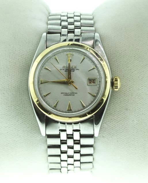 Gents Rolex Stainless Steel DateJust Wristwatch 76.43gm: "Gents Rolex Stainless Steel DateJust Wristwatch 76.43gm A1708. Excellent Condition! MP1061CF. One gents, hand crafted & machine milled Rolex Stainless Steel Vintage DateJust wristwatch electronically