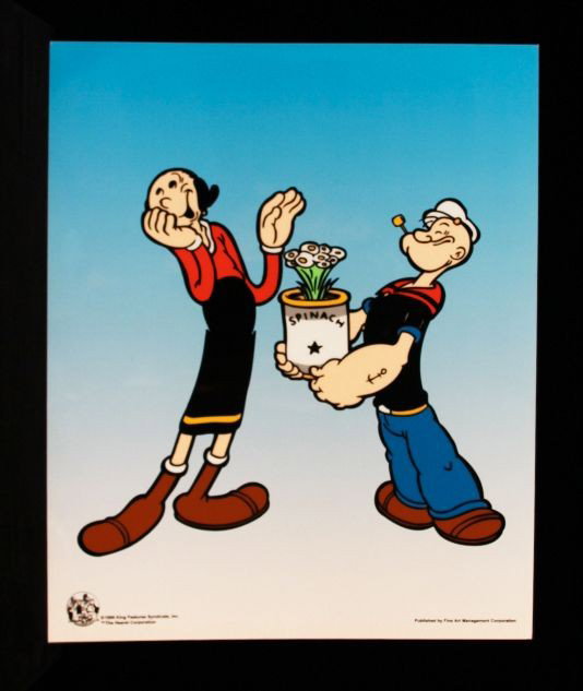 "Popeye & Olive Oil" Sericel Popeye1: ""Popeye & Olive Oil" Sericel Popeye1. As-Is Condition!. JY11FS. The Hearst Corporation / King Features Syndicate, Inc. "Popeye & Olive Oil" sericel measuring 14.5" x 11.5". Thank you for viewing this