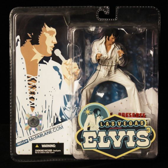 2004 McFarlane Las Vegas Elvis Action Figure Ant1: "2004 McFarlane Las Vegas Elvis Action Figure Ant1. Excellent Condition! SY12MC McFarlane's action figure features the King of Rock 'n' Roll in a pose based on reference from a live concert in Las Veg