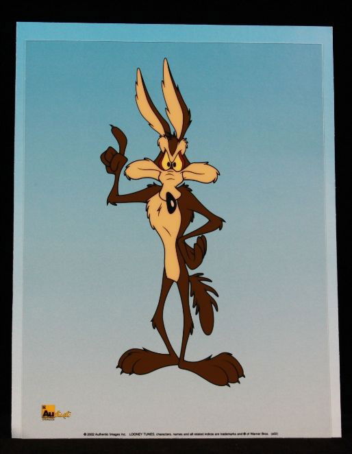 Authentic Images Looney Tunes "Wile E. Coyote" Sericel : "Authentic Images Looney Tunes "Wile E. Coyote" Sericel LooneyT9. As-Is Condition!. KH11TE. Authentic Images Inc. Looney Tunes "Wile E. Coyote" sericel measuring 8" x 6". Thank you for viewing this lo