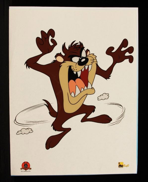 Authentic Images Looney Tunes "Tazmanian Devil" Sericel: "Authentic Images Looney Tunes "Tazmanian Devil" Sericel LooneyT14. As-Is Condition!. OR11TD. Authentic Images Inc. Looney Tunes "Tazmanian Devil" sericel measuring 12" x 10.5". Thank you for viewing 
