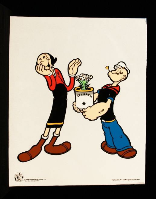 "Popeye & Olive Oil" Sericel Popeye2: ""Popeye & Olive Oil" Sericel Popeye2. As-Is Condition!. BD11JF. The Hearst Corporation / King Features Syndicate, Inc. "Popeye & Olive Oil" sericel measuring 14.5" x 11.5". Thank you for viewing this