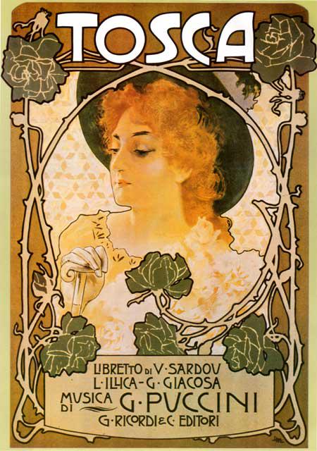 Leopoldo Metlicovitz - Tosca: Artist: Mercello Dudovich - Title: Tosca - Medium: Fine Art Reproduction Giclee on Canvas - Image Size: Approximately 20 inches x 14 inches - - Unframed on Unstretched Canvas - Details: This is a beau