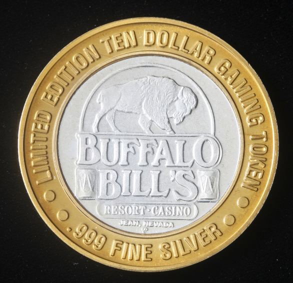 Buffalo Bill's Limited Edition $10 Gaming Token. GT247: Buffalo Bill's Limited Edition $10 Gaming Token. GT247. Excellent Condition! JN41ZP. .999 Fine Silver Buffalo Bill's Limited Edition $10 Gaming Token. Calamity Jane. Jean, NV. - Thank you for viewing 