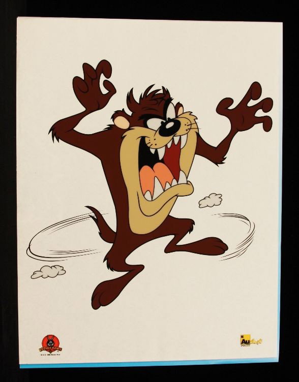 Authentic Images Looney Tunes "Tazmanian Devil" Sericel: Authentic Images Looney Tunes Tazmanian Devil" Sericel LooneyT13. As-Is Condition!. BH11RE. Authentic Images Inc. Looney Tunes "Tazmanian Devil" sericel measuring 12" x 10.5". Thank you for viewing th