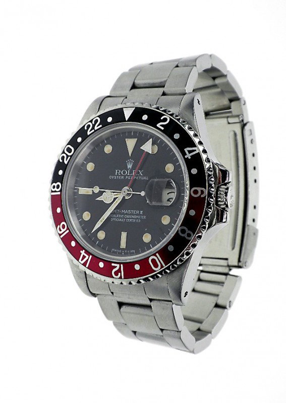 Gents Rolex Date Model GMT-Master II Wristwatch A647: "Gents Rolex Date Model GMT-Master II Wristwatch A647. Excellent Condition! GL1023PR. One gents hand crafted & machine milled Rolex Date GMT-Master II model wristwatch electronically tested stainless 