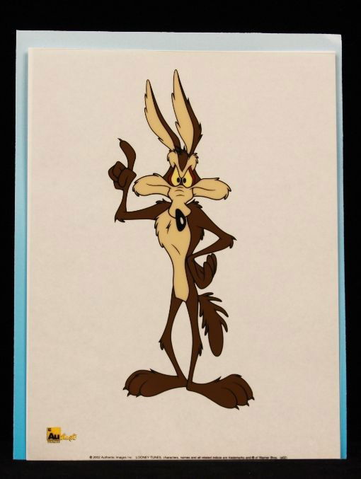 Authentic Images Looney Tunes "Wile E. Coyote" Sericel : "Authentic Images Looney Tunes "Wile E. Coyote" Sericel LooneyT10. As-Is Condition!. PE11KI. Authentic Images Inc. Looney Tunes "Wile E. Coyote" sericel measuring 8" x 6". Thank you for viewing this l