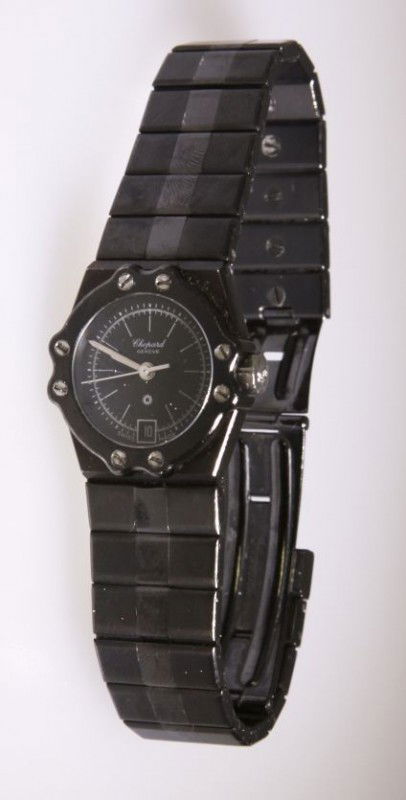 Vintage Chopard Ladies Watch NS79: "Vintage Chopard Ladies Watch NS79. Excellent Vintage Condition! SLKA Vintage ladies Chopard watch. Has the date and second hand. Very Sporty! Valued at $500.00. Thank you for viewing this lot. We are