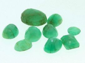 Emerald Beryl Parcel (9) 57.09cts. PCL83: "Emerald Beryl Parcel (9) 57.09cts. PCL83 Excellent Condition! Mixed cut Gemstones. . Thank you for viewing this lot. We are always adding new inventory and new auctions, so check back often. We appre