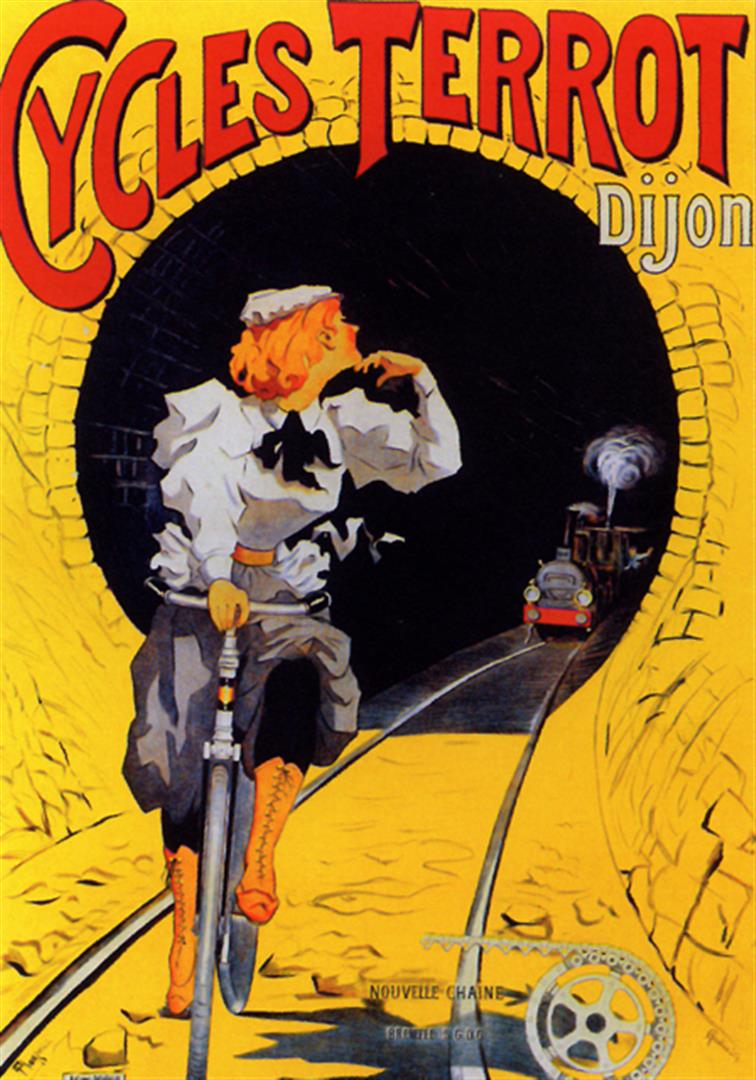 Anonymous - Cycles Terrot: Artist: Anonymous Title: Cycles Terrot Medium: Fine Art Reproduction Giclee on Canvas Image Size: Approximately 20 inches x 14 inches Unframed on Unstretched Canvas This is a canvas reproduction of th