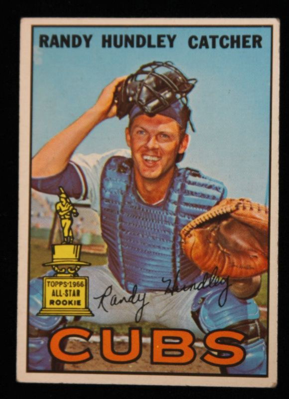1967 Randy Hundley of Cubs Vintage Rookie Card C193: 1967 Randy Hundley of Cubs Vintage Rookie Card C193. As-Is Condition! KG4XZ. Randy Hundley of Cubs Vintage Rookie Card. TOPPS #106 Thank you for viewing this lot. We are always adding new inventory an