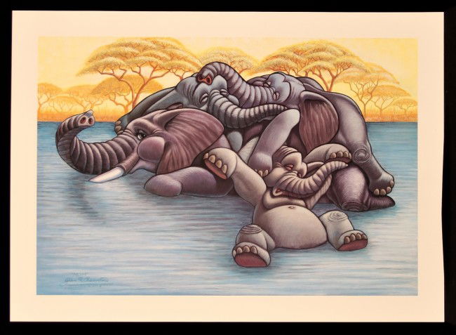 Mom by G.R. Cassarino Walt Disney Artist AP294: "Mom by G.R. Cassarino Walt Disney Artist. Excellent Condition! GD6FT. You haven't seen "Wildlife" until you've seen Cassarino. Former Walt Disney Artist G.R. Cassarino utilizes the style and techniqu