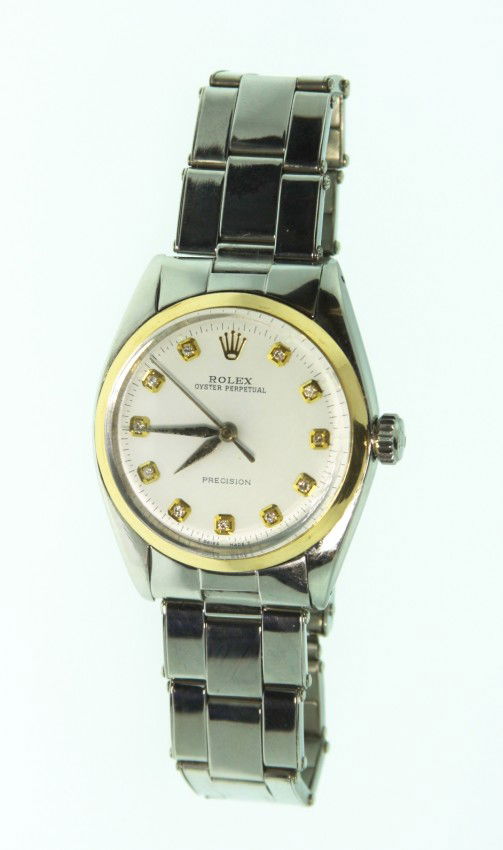 Gents Rolex Stainless Steel Precision Wristwatch A2747: Gents Rolex Stainless Steel Precision Wristwatch A2747. Excellent Condition! LZ59501MQ. One gents, hand crafted & machine milled Rolex stainless steel Oyster Perpetual Precision wristwatch electronica
