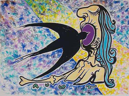Salvador Dali "Civilization Defeated": Dali's "Civilization Defeated" is a pencil-signed lithograph from "Jungle Humane" series. Signed by the artist. Albert Fields Catalog 76-2(D) 18.5x25