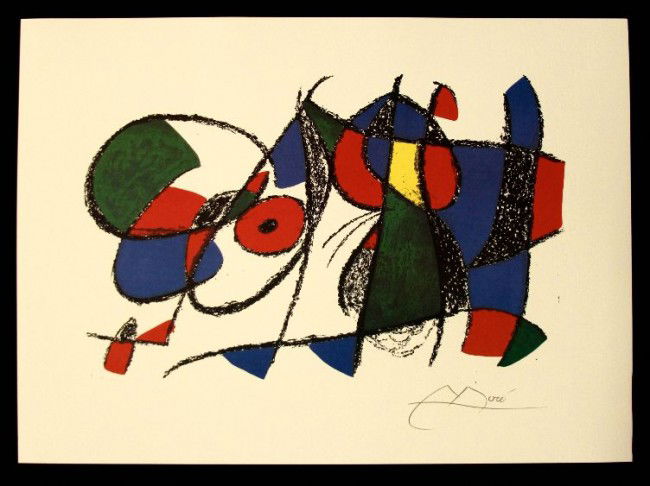 Joan Miro "Volume II, Litho VIII" Fine Art Print AP55: "Joan Miro "Volume II, Litho VIII" Fine Art Print AP55. Excellent Condition! VG9SU. One fine art print of "Volume II, Litho VIII" by Joan Miro. Limited edition hand numbered print of 500 with Certific