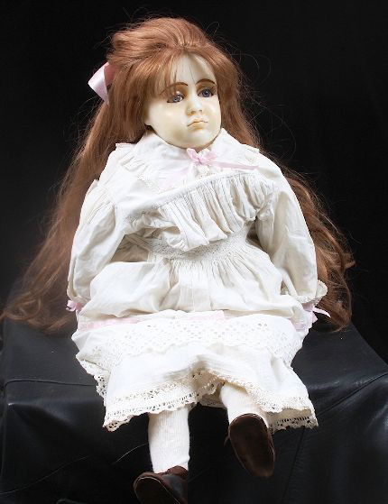 Vintage Gillie 1982 Doll NS23: Vintage Gillie 1982 Doll NS23 - Excellent Condition! SALKA. Antique Gillie Doll - extremely collectible! Back reads Gillie 1982". She is wearing a lovely white dress with lots of lace and detail, also
