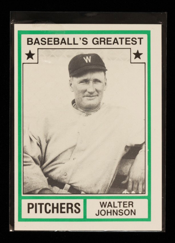 1982 TCMA Ltd. Baseball's Greatest Pitchers Walter John: 1982 TCMA Ltd. Baseball's Greatest Pitchers Walter Johnson Card C267. As-Is Condition! RT12TT. One 1982 TCMA Ltd. Baseball's Greatest Pitchers Walter Johnson Card #17. Team: Washington Senators. Thank
