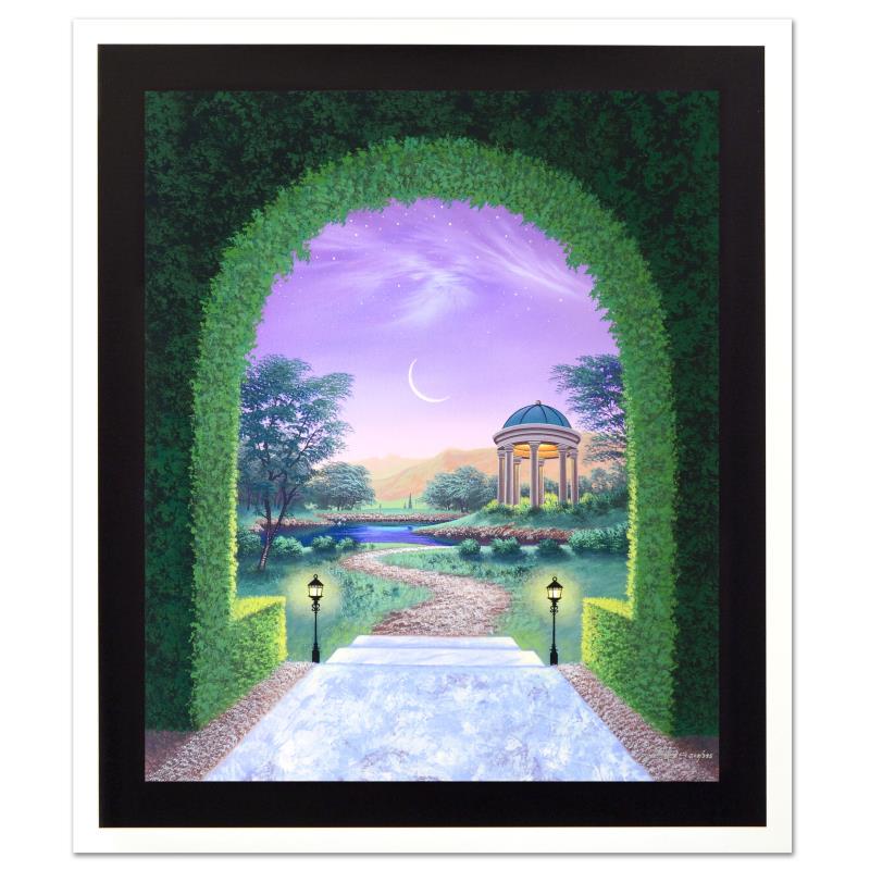 The Garden Doorway by Rattenbury, Jon: "The Garden Doorway" is a limited edition giclee on canvas by Jon Rattenbury, numbered and hand signed by the artist! Includes Certificate of Authenticity! Measures approx. 20" x 24" (image) with an a