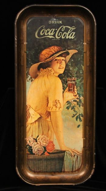 Vintage 1916 Coca-Cola Tray "Elaine" ED856: Vintage 1916 Coca-Cola Tray Elaine" ED856. Excellent Vintage Condition! LK73WE. BIDDERS & COLLECTORS... This is a COCA-COLA serving tray from 1916... The latest price guide values indicate that this "