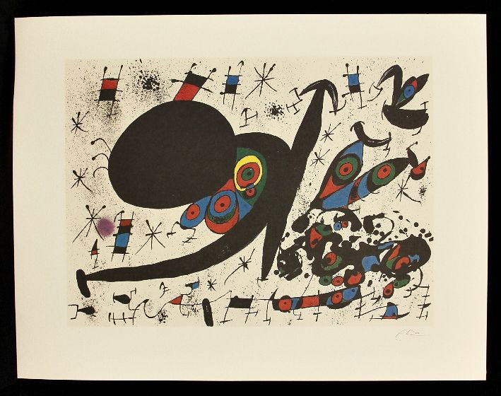 Joan Miro "Hommage to Joan Pratt" Fine Art Print AP44: "Joan Miro "Hommage to Joan Pratt" Fine Art Print AP44. Excellent Condition! XQ9FE. One fine art print of "Hommage to Joan Pratt" by Joan Miro. Limited edition hand numbered print of 500 with Certific