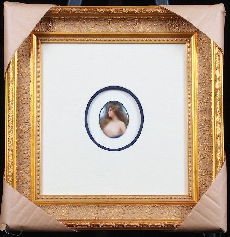 Signed Wagner Plaque Hutschenreuther Porcelain ED338: "Amazing Signed Wagner Plaque Hutschenreuther Porcelain ED338 Excellent Vintage Condition! TR566ER. Here we have a simply stunning Hutschenreuther porcelain plaque. Hand painted and signed by Wagner. 