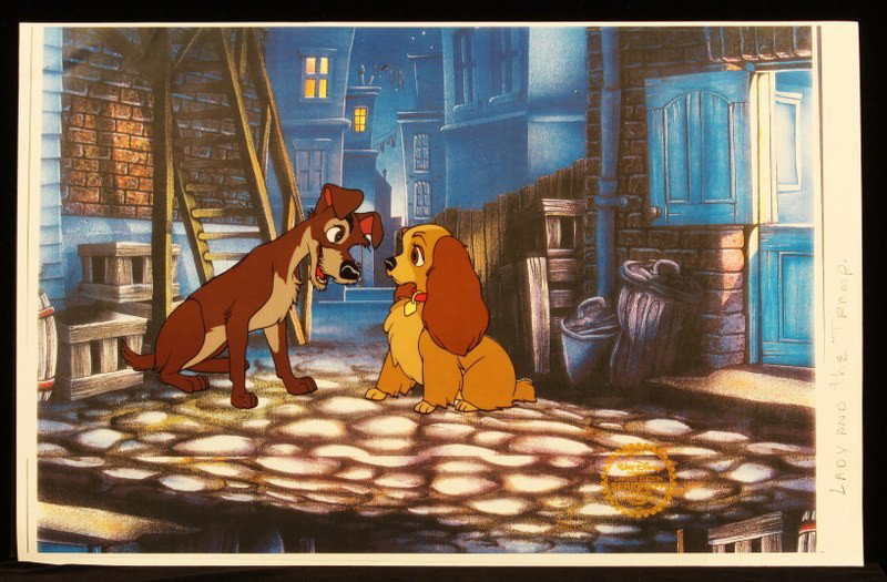 Walt Disney "Lady & The Tramp" Serigraph Cel DisneySer: "Walt Disney "Lady & The Tramp" Serigraph Cel DisneySeri51. Excellent Condition! VW82MS. One animated original limited edition fine art serigraph cel from Walt Disney's "Lady and the Tramp" with Lady 