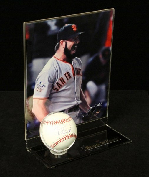 Brian Wilson Autographed Baseball SM1: "Brian Wilson Autographed Baseball SM1. Excellent Condition! RN18WB. This baseball is autographed by 2010 World Series Champion and current San Francisco Giants closing pitcher, Brian Wilson. Comes wi