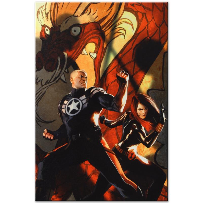 Secret Avengers #6 by Marvel Comics: A piece of comic book history, this limited edition, from original art by Marko Djurdjevic, depicts Steve Rogers and Black Widow. Marko Djurdjevic was discovered by Marvel after posting a series of re