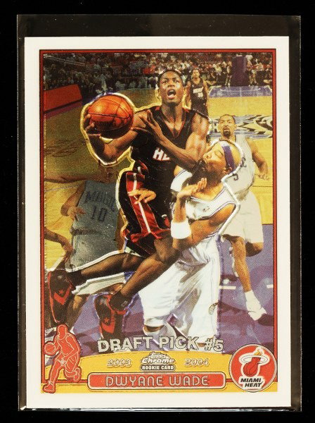 2004 Topps Chrome Dwyane Wade Rookie Card C322: 2004 Topps Chrome Dwyane Wade Rookie Card C322. As-Is Condition! GZ61OH. One 2004 Topps Chrome Dwyane Wade Rookie Card #115. Team: Miami Heat. Thank you for viewing this lot. We are always adding new 