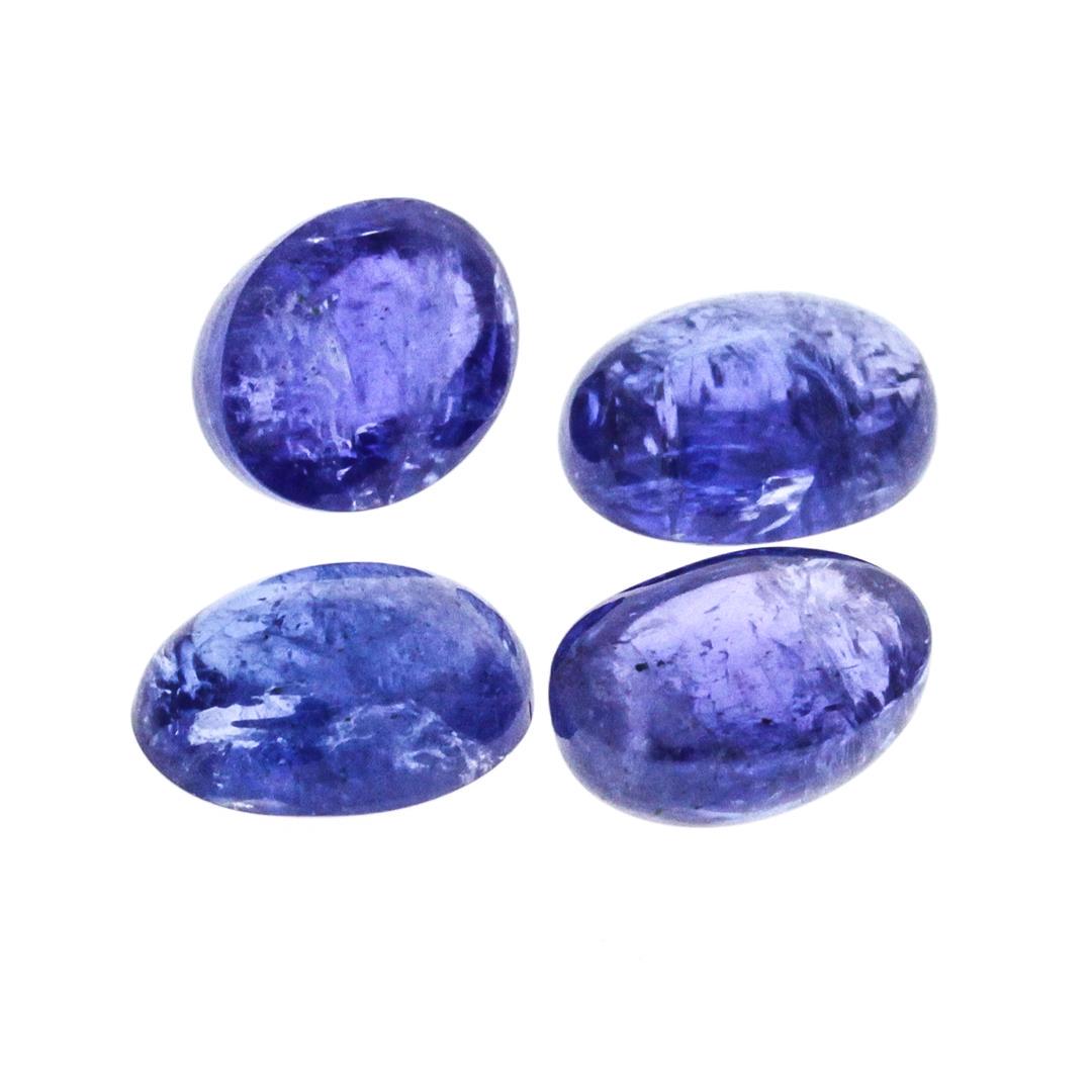 24.88 ctw. Oval Cabochon Cut Tanzanite Parcel: 24.88ctw. Oval Cabochon Cut Tanzanite Parcel. Westfield Appraised.