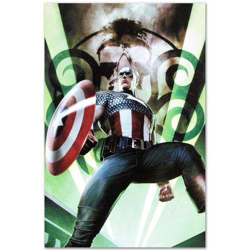 Captain America: Hail Hydra #1 by Marvel Comics: A piece of comic book history, this limited edition, from original art by Adi Granov, depicts a heroic Captain America. While working for Marvel, Adi Granov has drawn covers for Spider-Man, X-Men, and