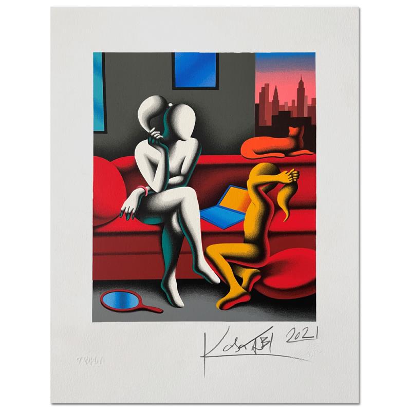 Life Lessons by Kostabi, Mark: "Life Lessons" is a limited edition serigraph on paper by Mark Kostabi. The piece is numbered and hand signed by the artist and comes with a Certificate of Authenticity. Measures approximately 14" x 1