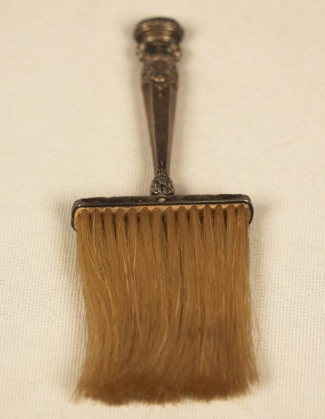 Antique 1800s Sterling Brush by Foster and Bailey BD52: "Antique 1800s Sterling Brush by Foster and Bailey BD52. Great condition! MY85RU. Splendid 1800's sterling lint/coat/crumb brush by Foster and Bailey, an American company operating between 1878-1898 i