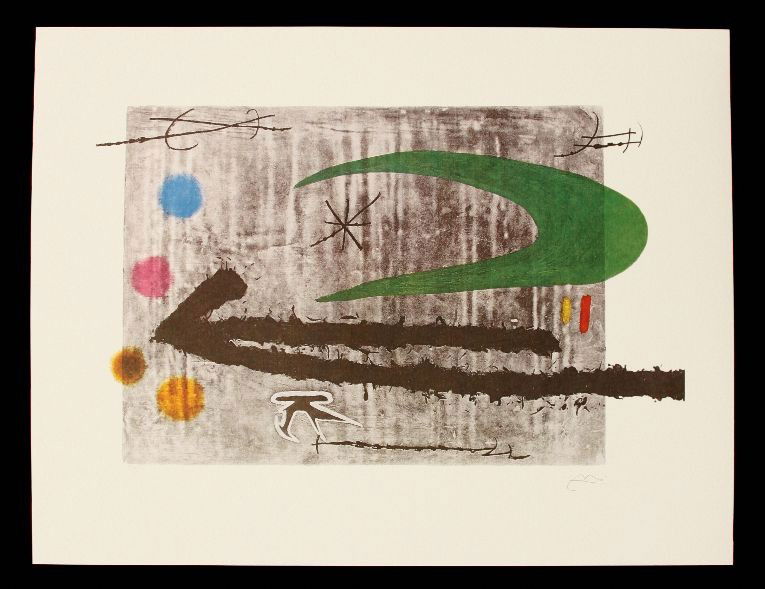 Joan Miro "Toward the Left" Fine Art Print AP49: Joan Miro Toward the Left" Fine Art Print AP49. Excellent Condition! NV9WE. One fine art print of "Toward the Left" by Joan Miro. Limited edition hand numbered print of 500 with Certificate of Authent