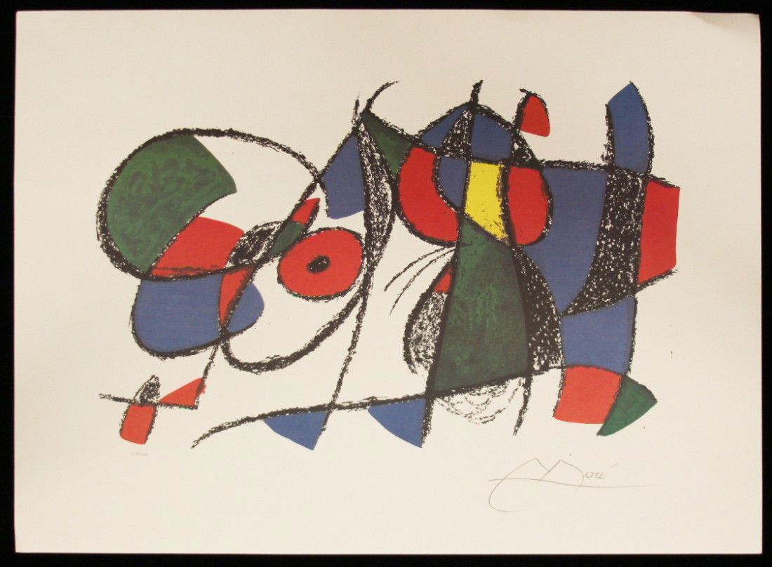Joan Miro "Volume II-Litho VIII" Fine Art Print AP500: Joan Miro Volume II-Litho VIII" Fine Art Print AP500. Great Condition! DB61US. One fine art print of "Volume II - Litho VIII" by Joan Miro. Limited edition hand numbered print of 500 with Certificate