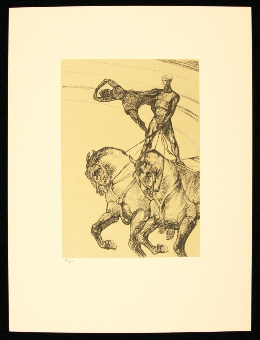 Toulouse-Lautrec "Le Pas de Deux" Ltd Ed Litho AP343: "Toulouse-Lautrec "Le Pas de Deux" Ltd Ed Litho AP343. Excellent Condition! SH13FV. Rare Limited Edition Crayon Drawn Lithograph of Toulouse-Lautrec's "Le Pas de Deux", one of 39 drawings in his "The 
