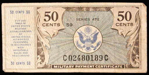 series 472 50 cent military payment certificate pm2234