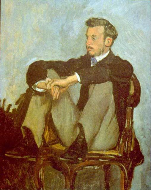 Bazille - Renoir: Artist: Frederic Bazille - Title: Renoir - Medium: Fine Art Reproduction Giclee on Canvas - Image Size: Approximately 20 inches x 15.75 inches - Unframed on Unstretched Canvas - Biography: Frederic Ba