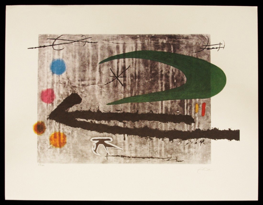 Joan Miro "Toward the Left" Fine Art Print AP497: Joan Miro Toward the Left" Fine Art Print AP497. Excellent Condition! ZU61DX. One fine art print of "Toward the Left" by Joan Miro. Limited edition hand numbered print of 500 with Certificate of Authe