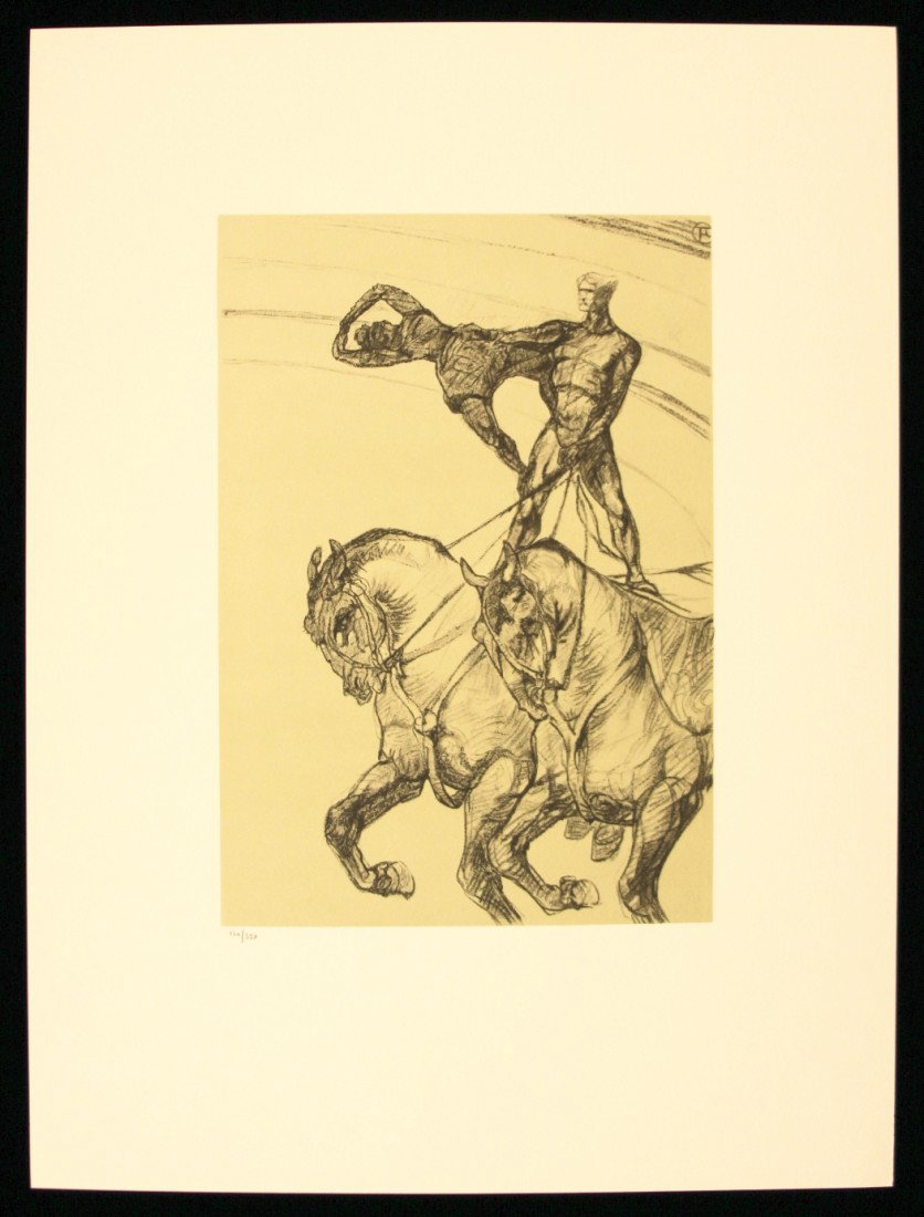 Toulouse-Lautrec "Le Pas de Deux" Ltd Ed Litho AP344: "Toulouse-Lautrec "Le Pas de Deux" Ltd Ed Litho AP344. Excellent Condition! FA13MU. Rare Limited Edition Crayon Drawn Lithograph of Toulouse-Lautrec's "Le Pas de Deux", one of 39 drawings in his "The 