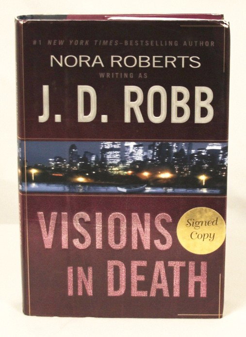 Autographed Copy of "Visions in Death" BK12: Autographed Copy of Visions in Death" BK12. As-Is Condition! SD62TH. This copy of "Visions in Death" is autographed by the author, Nora Roberts writing as J. D. Robb. Thank you for viewing this lot. W