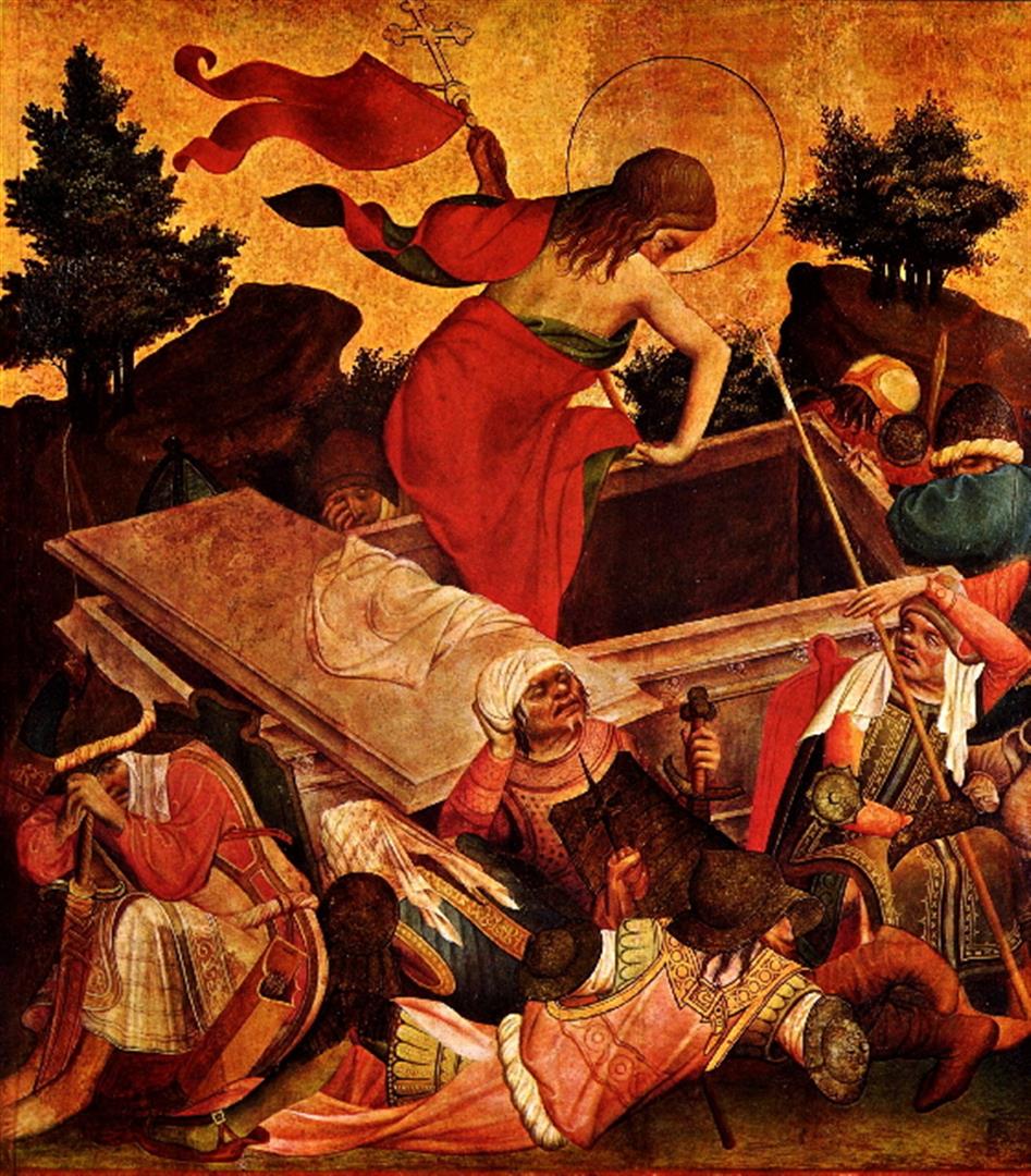 Master Francke - Resurrection of Christ: Artist: Master Francke - Title: Resurrection of Christ - Medium: Fine Art Giclee on Canvas - Image Size: Approximately 32 inches x 28 inches - Unframed on Unstretched Canvas - Biography: Master Franck