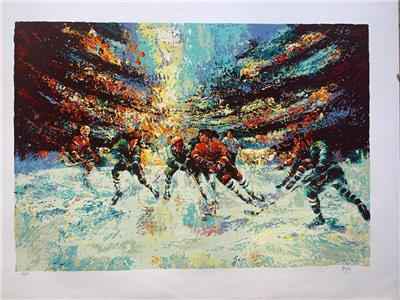 Mark King "Hot Ice": Mark King "Hot Ice" Hand Signed and Numbered Limited Edition Serigraph on Paper Dimensions: 34 x 24 Inches (Note: Edition number recieved may differ from photo)