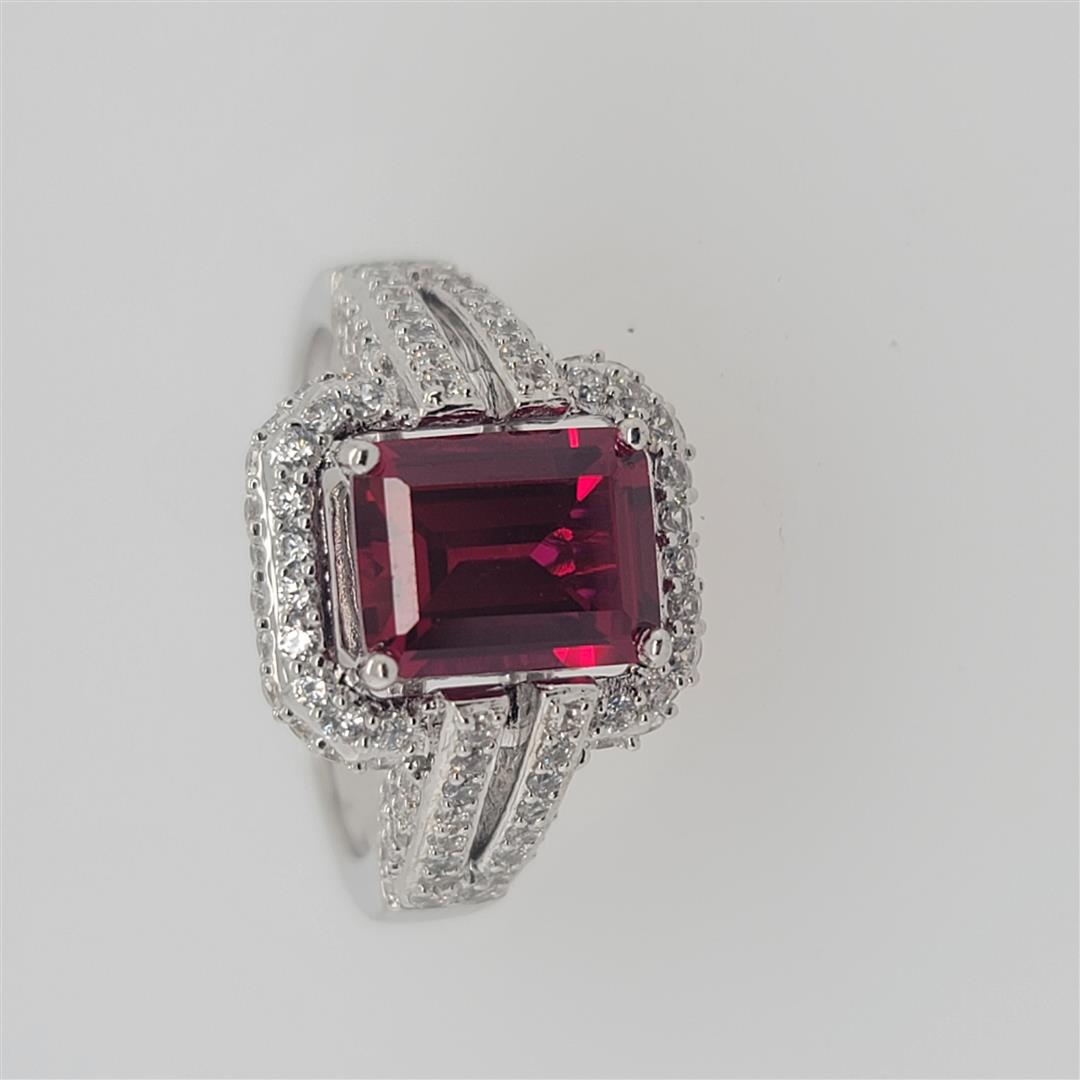 Sterling Silver Ring: One Sterling Silver Ring. The ring size is 7.25. Contains semiprecious stones.