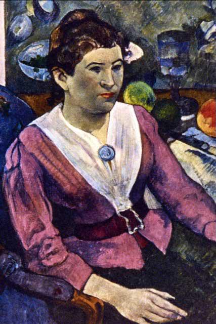 Paul Gauguin - Maire Henry: Artist: Paul Gauguin - Title: Maire Henry - Medium: Fine Art Reproduction Giclee on Canvas - Image Size: Approximately 20 inches x 10.25 inches - Unframed on Unstretched Canvas - Biography: French pos