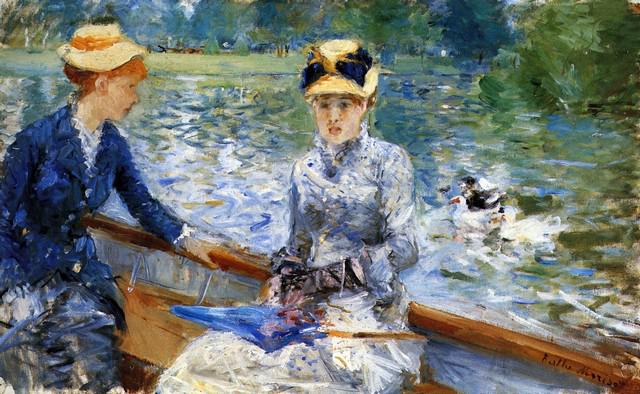Renoir - Summer Day: Artist: Pierre-Auguste Renoir 1841-1919 - Title: Summer Day - Medium: Fine Art Reproduction Giclee on Canvas - Image Size: Approximately 12.25 inches x 20 inches - Unframed on Unstretched Canvas - Bio
