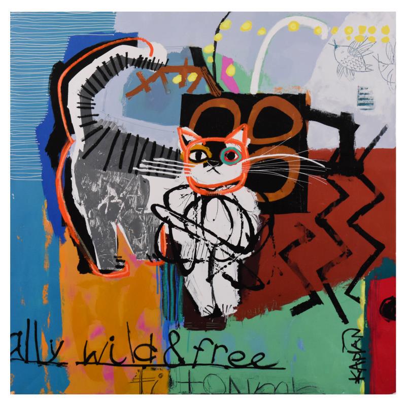 Wild and Free by Kaplan, Lee: "Wild and Free" is a limited edition giclee on canvas, numbered inverso and hand signed by Kaplun. Includes Letter of Authenticity. Measures approx. 30" x 30" (image).